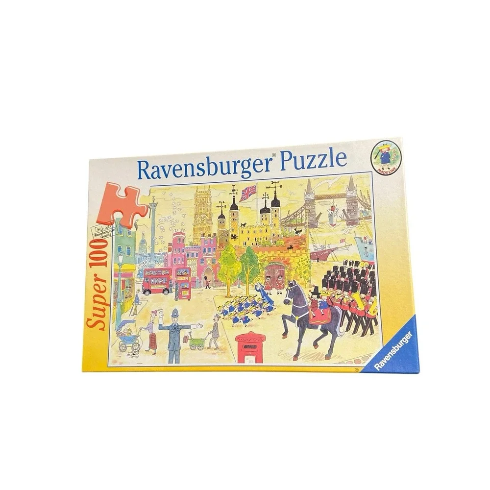Vtg Ravensburger Super 100 Piece Puzzle Madeline in London 1999